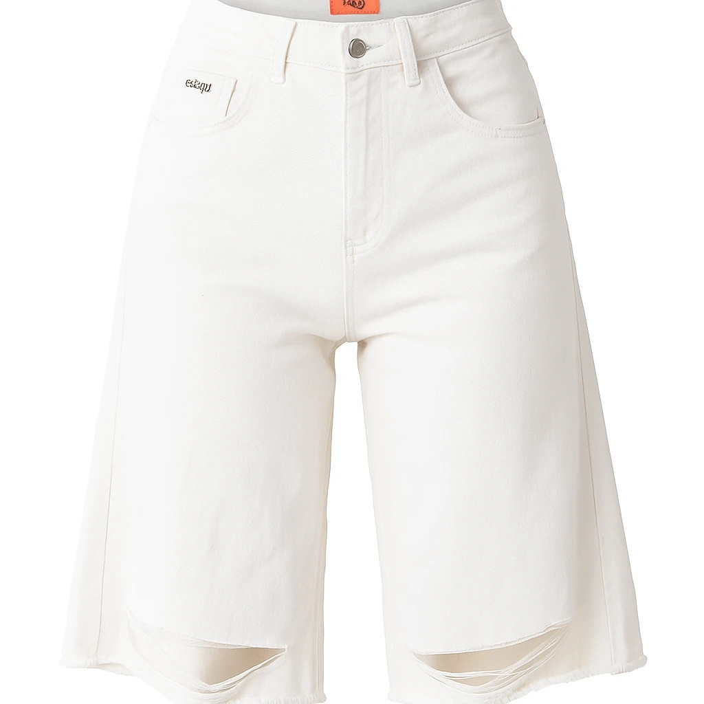 شلوار واید سفید قد 70 کد 100351