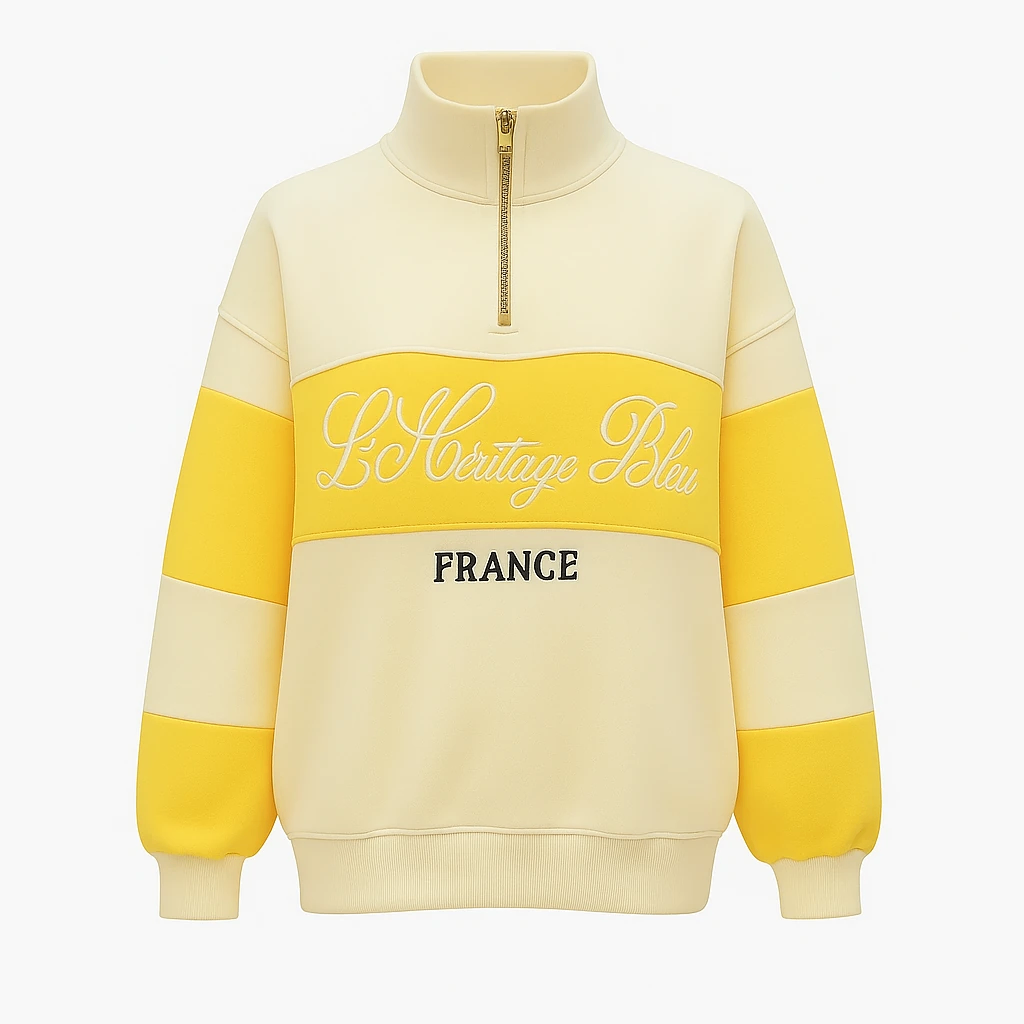 نیم‌زیپ دخترانه طرح France مدل Heritage کد 120010