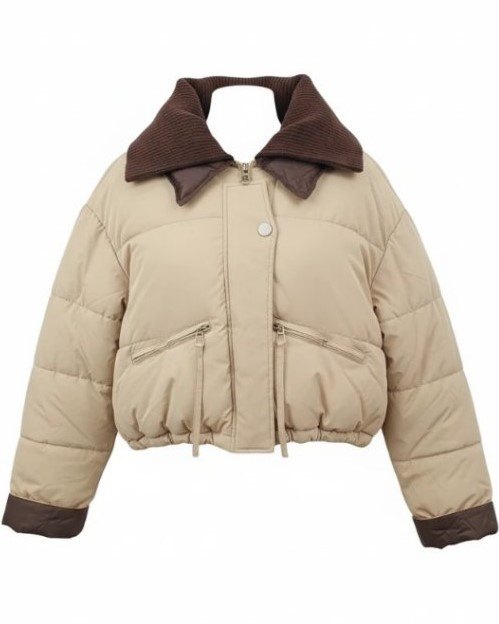 کاپشن وارداتی یقه بافت 130020