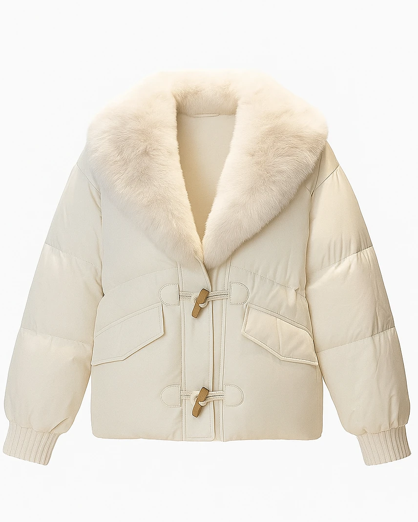 کاپشن یقه خز کد 130051