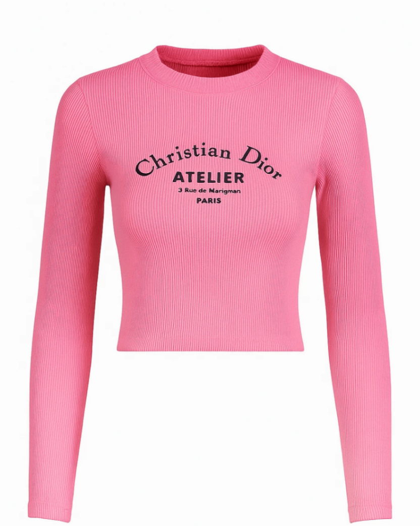 تاپ كراپ آستين بلند Chiristiao Dior کد 60033