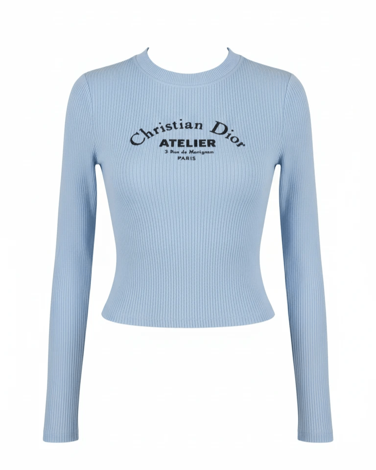 تاپ كراپ آستين بلند Chiristiao Dior کد 60033