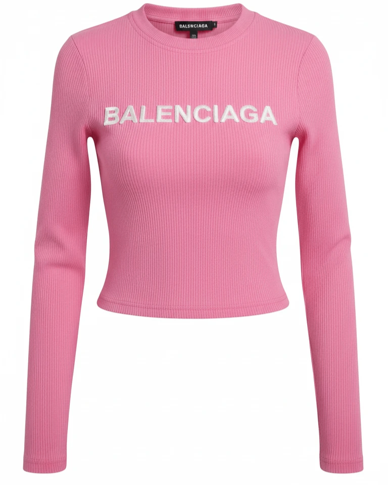 تاپ كراپ آستين دار Balenciaga کد 060025